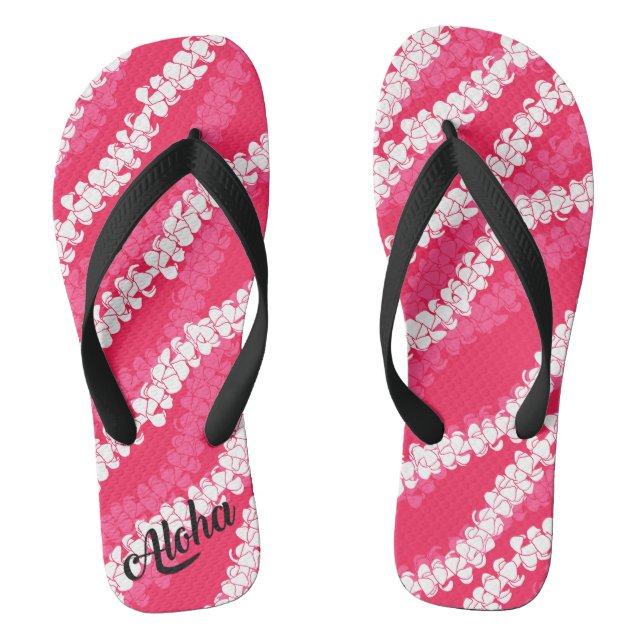 Aloha Print Slippers - Flip Flops (Fußbett)
