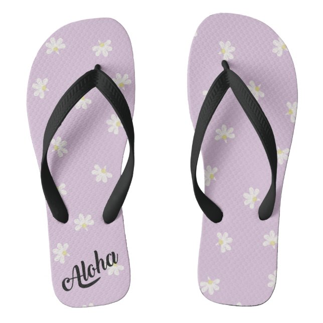 Aloha Print Slippers - Flip Flops (Fußbett)