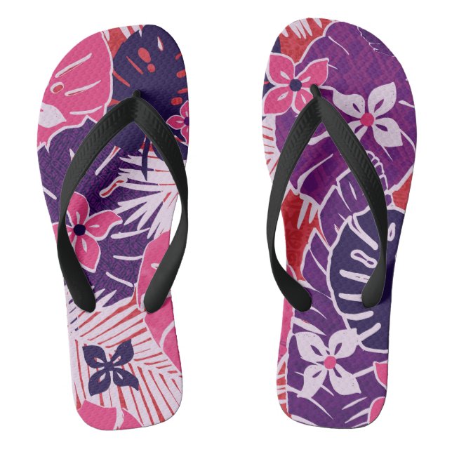 Aloha Print Slippers - Flip Flops (Fußbett)