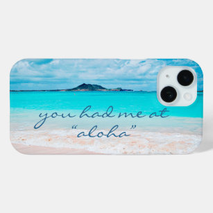 Aloha Quote Hawaii Türkis Ocean Sandy Beach Case-Mate iPhone Hülle