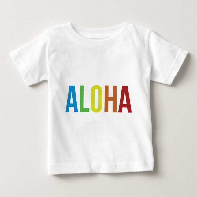 Aloha Rainbow Baby T-shirt (Vorderseite)