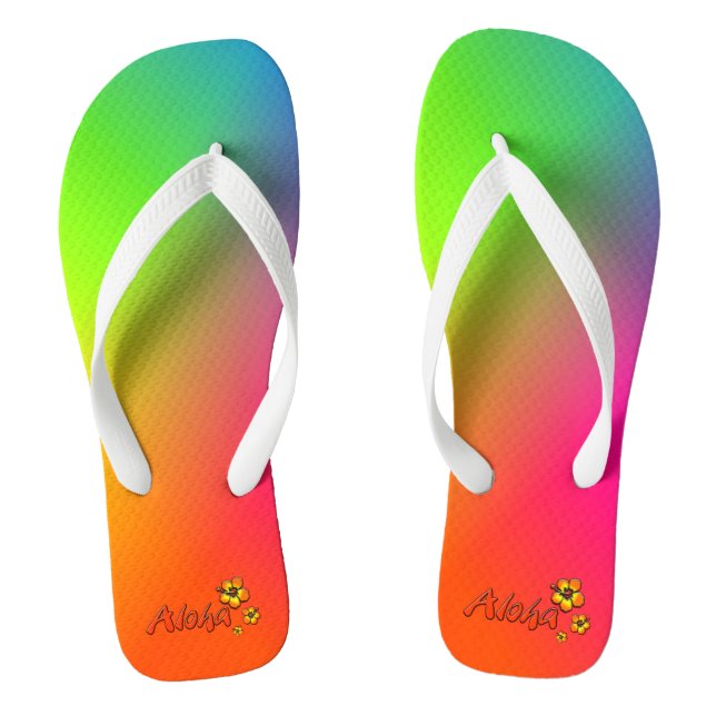 Aloha Rainbow Flip Flops (Fußbett)