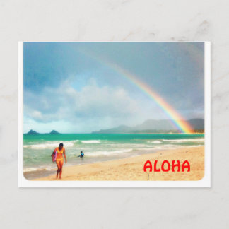 Aloha Rainbow Postkarte