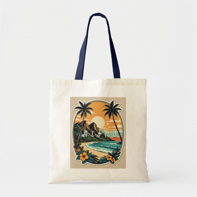 Aloha Retro Beach Tasche (Vorne)
