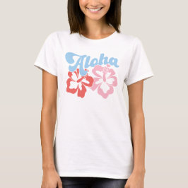 Aloha Retro Hibiskus T - Shirt