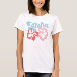 Aloha Retro Not leidender Hibiskus T - Shirt