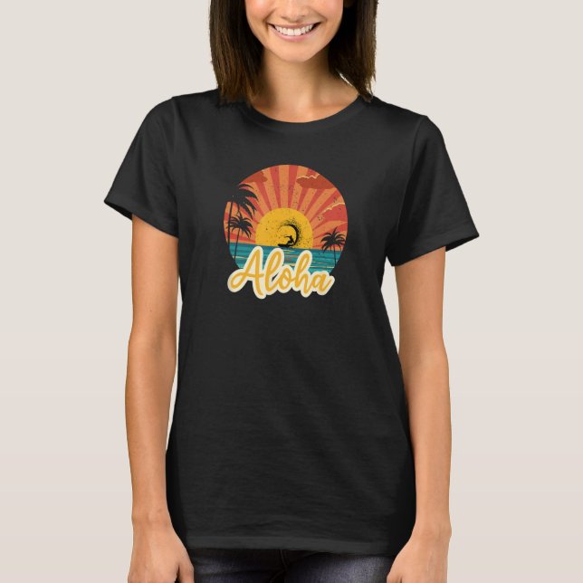 Aloha Retro sunset aloha tee (Vorderseite)