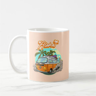 Aloha Retro Surf Van Kaffeetasse