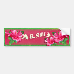 Aloha rosa Hibiskus-dekorativer Autoaufkleber