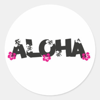 Aloha Runder Aufkleber