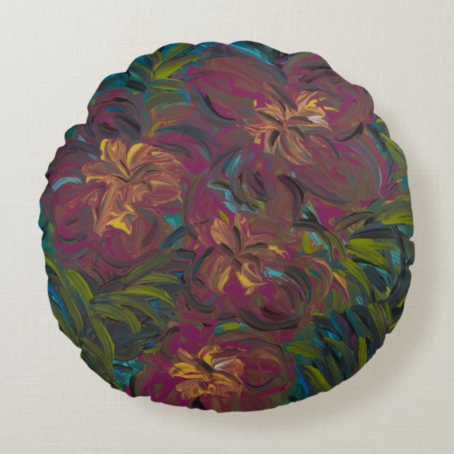 Aloha Rundes Kissen (Vorderseite)