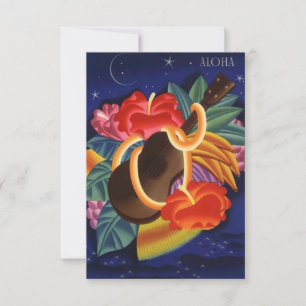 Aloha Save the Date tropischer Nachthawaiianer