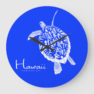 Aloha Schildkröte Hawaiis Honu Große Wanduhr