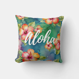 Aloha schönes Hibiskus-Blumenmuster Hawaii Kissen