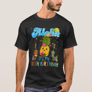Aloha sein 12. Geburtstag 12 Jahre Kinder Hawaiian T-Shirt