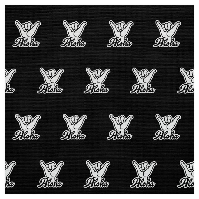 Aloha Shaka Hand, Hang Loose sign Stoff (Muster)