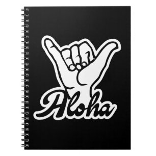 Aloha Shaka Hand, Hang Loose-Zeichen Notizblock