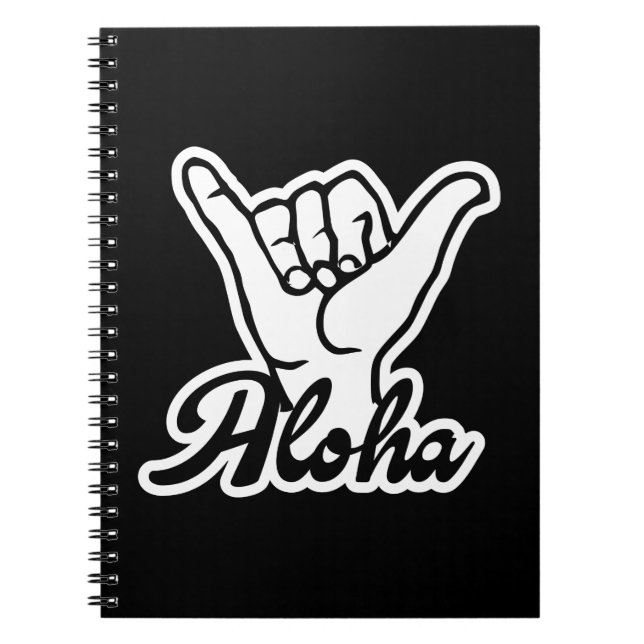 Aloha Shaka Hand, Hang Loose-Zeichen Notizblock (Vorderseite)