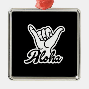 Aloha Shaka Hand, Hang Loose-Zeichen Ornament Aus Metall