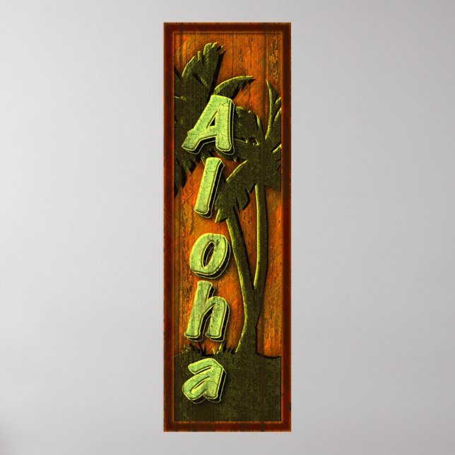 Aloha Sign Poster (Vorne)