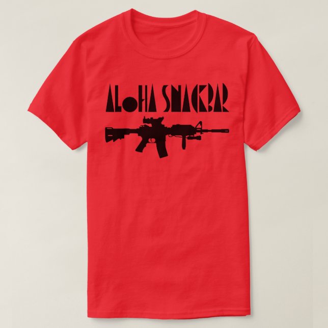 Aloha Snackbar AR15 American Patriot T-Shirt (Design vorne)