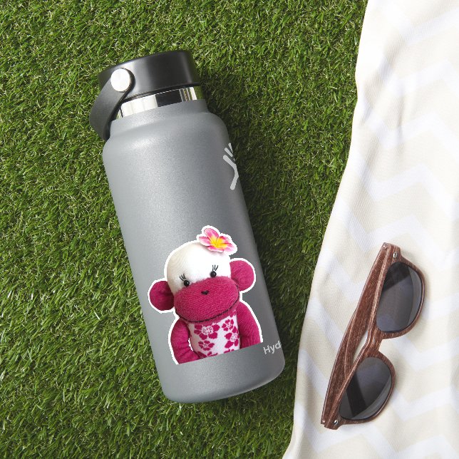 Aloha Sock Monkey Aufkleber (HydroFlask Insitu)
