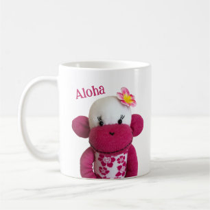 Aloha Sock Monkey (Girl) Kaffeetasse
