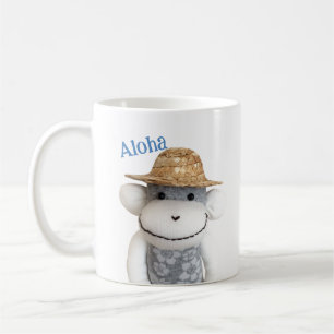 Aloha Sock Monkey (Junge) Kaffeetasse