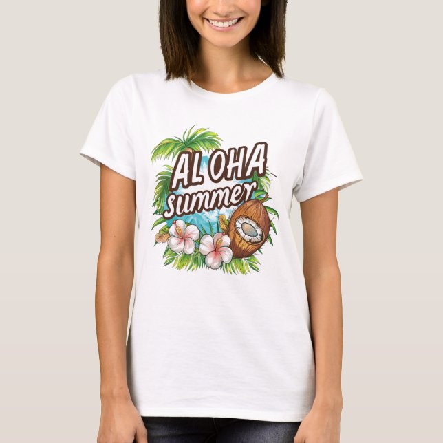 Aloha Sommer T-Shirt (Vorderseite)