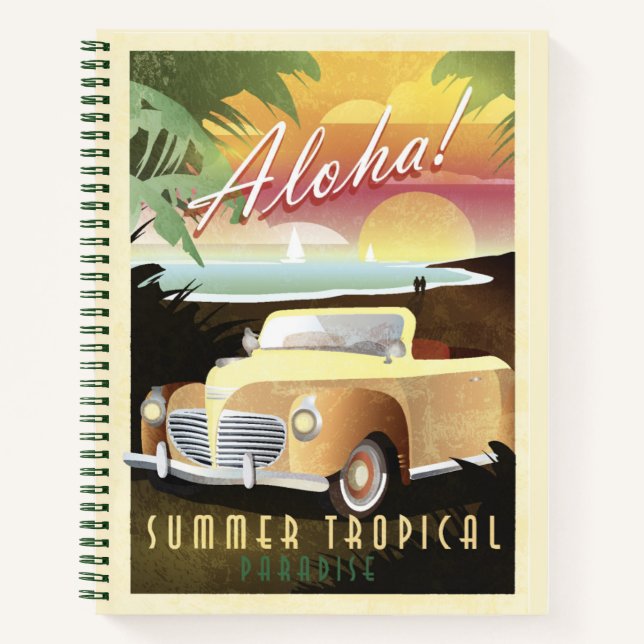 Aloha! Sommer-Tropenparadies Notizbuch (Vorderseite)