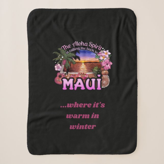 Aloha Spirit Calling (anpassbar) Sherpadecke (Vorderseite)