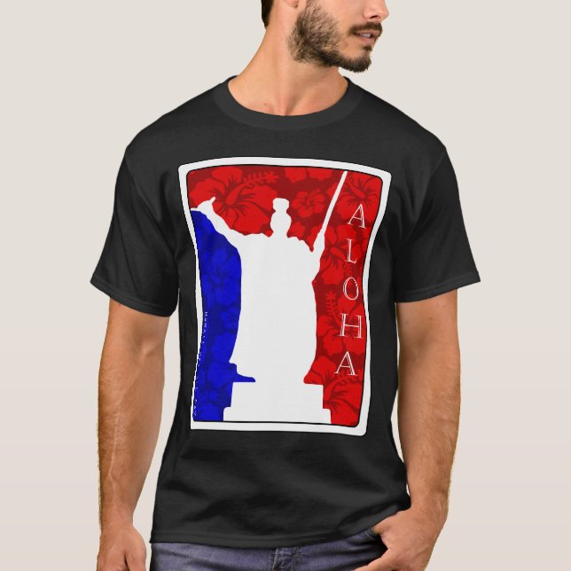 Aloha Spirit King Kamehameha Floral von HNAD T-Shirt (Vorderseite)