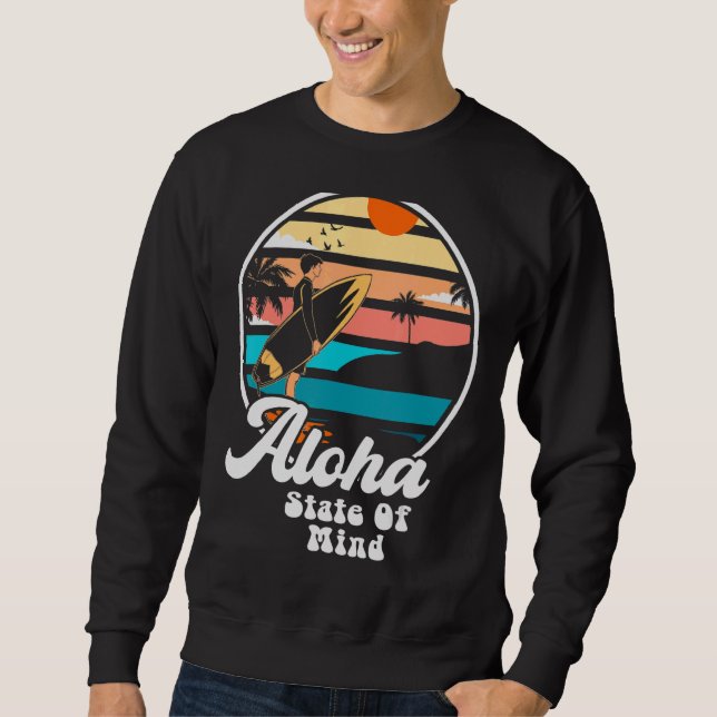 Aloha Staat des Geistes Great Hawaii Ferien Advent Sweatshirt (Vorderseite)