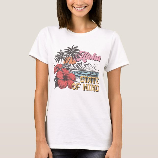 Aloha Staat des Geistes T-Shirt (Vorderseite)