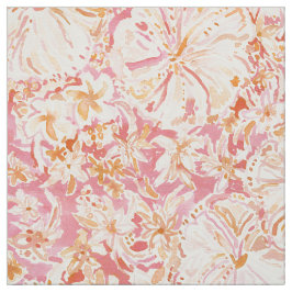 ALOHA STAAT Pfirsichtropischer Watercolor mit Stoff