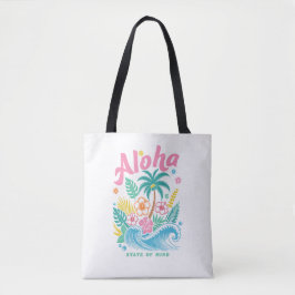 "Aloha State of Mind" Funny Boho Coastal 
