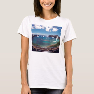 Aloha stehen Hawaii-Inseln oben schaufelnd T-Shirt