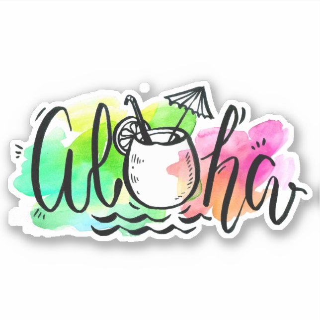 Aloha Sticker (Vorderseite)