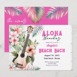 Aloha-Strand-Junggesellinnenabschied-Wochenende Einladung