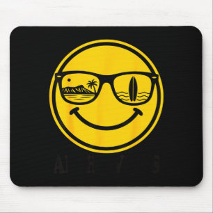Aloha-Strand-Lächeln-Gesicht Hawaii-Surf-Ozean-Som Mousepad