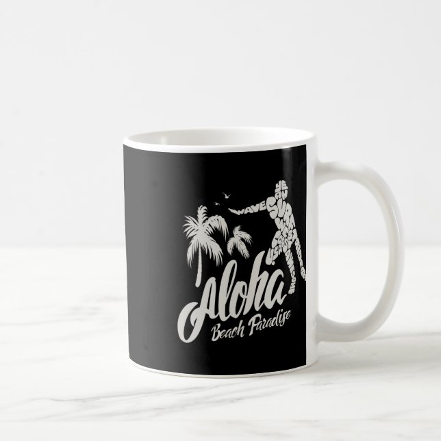 Aloha-Strand-Paradies-Surf-Surfen  Kaffeetasse (Rechts)