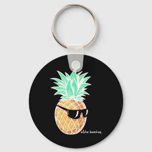 Aloha-Strände Ananas Sommer Strand Tropisch Vaca Schlüsselanhänger