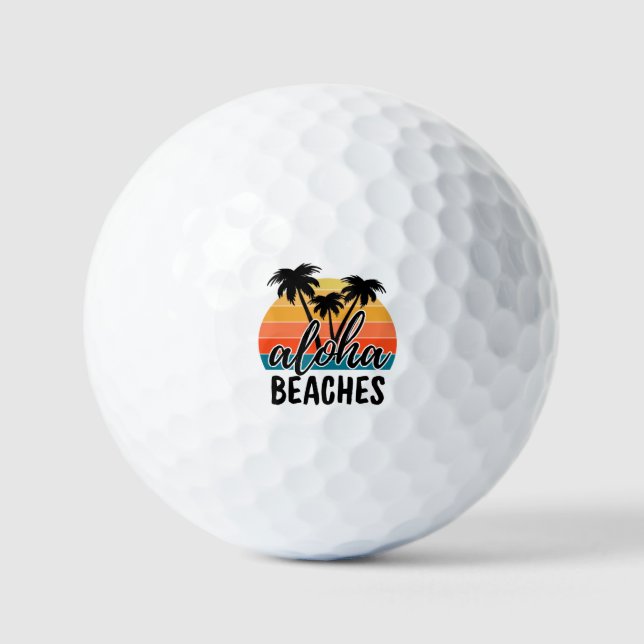 Aloha STRÄNDE Golfball (Vorderseite)