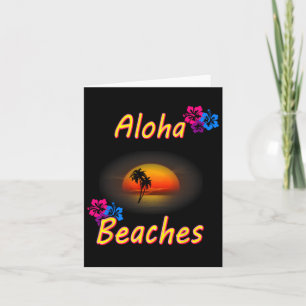 Aloha Strände Hawaiian T-Shirt Lustiges Geschenk F Karte