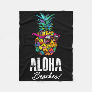 Aloha Strände! Lustige hawaiianische und Sommerfer Fleecedecke
