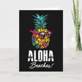 Aloha Strände! Lustige hawaiianische und Sommerfer Karte