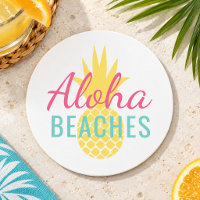 Aloha Strände Tropische Gelbe Ananas
