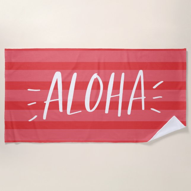 Aloha Strandtuch (Vorderseite)