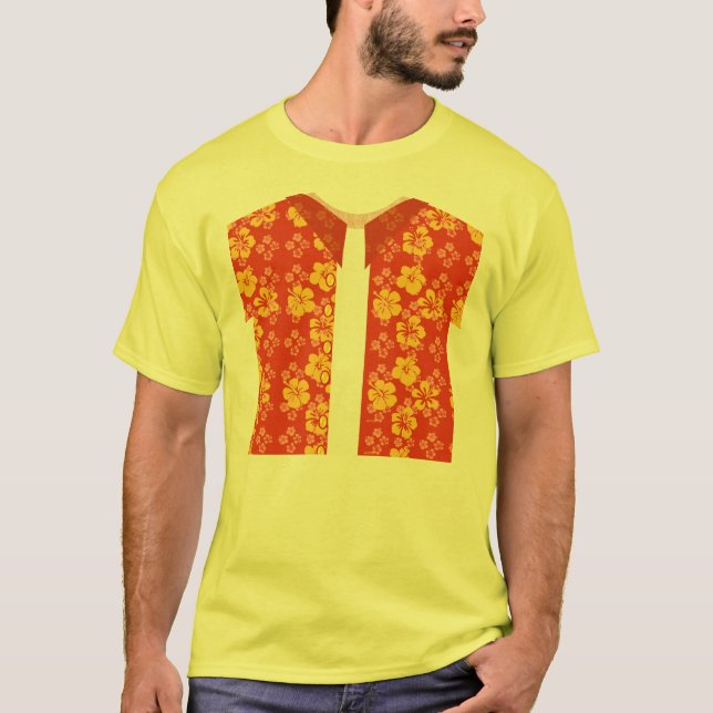 Aloha Style Fun Tropical Vibes Design T-Shirt (Vorderseite)