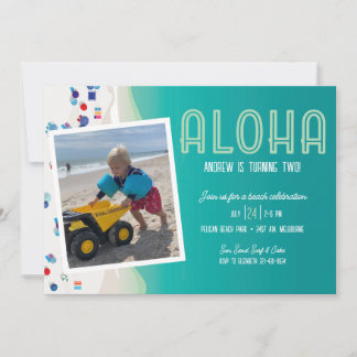 Aloha Summer Beach Geburtstagsparty Einladung